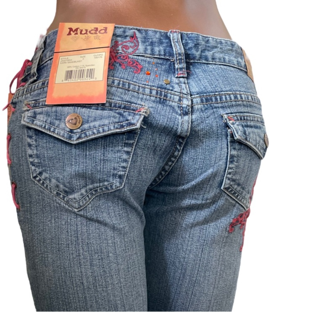 VTG Lace-Up Mudd Jeans Flares - Picture 4 of 12
